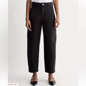 Everlane The Utility Barrel Pant in Black Size 4 Tall